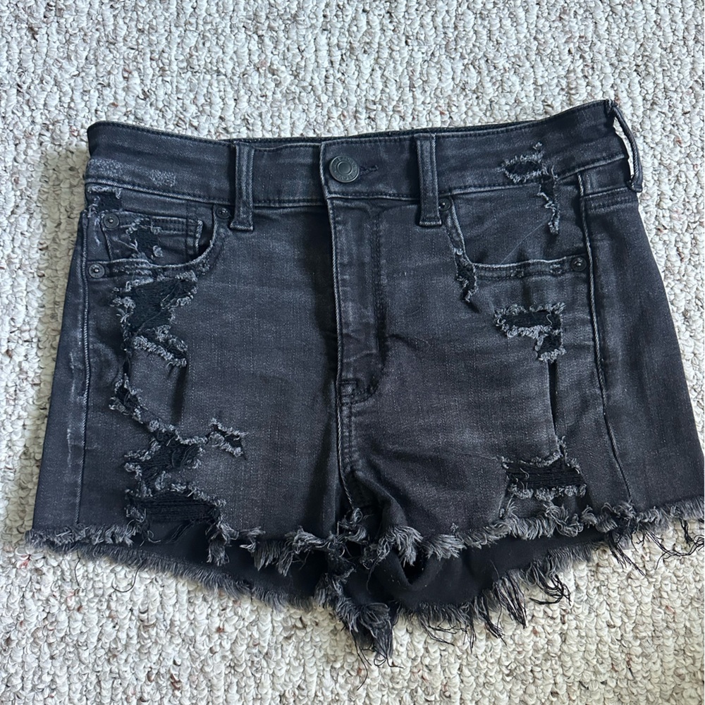 American Eagle Black Denim shorts